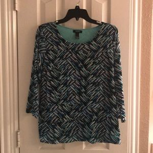 Alfani layered blouse